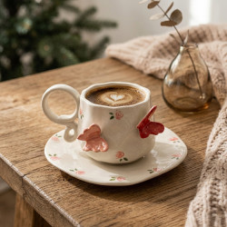 Porcelain Mug & Saucer